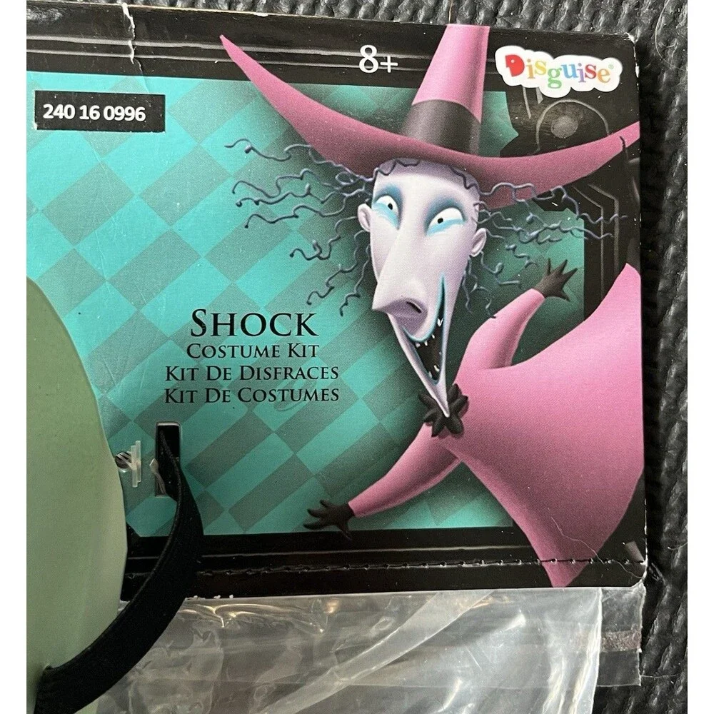 Disney Nightmare Before Christmas Shock Mask Costume Kit Kids 8+